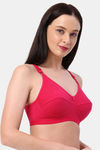 Planetinner Non Padded Non Wired Everday Wear Full Coverage Bra - Dark Pink — thumbnail 4