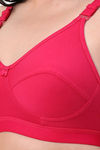 Planetinner Non Padded Non Wired Everday Wear Full Coverage Bra - Dark Pink — thumbnail 5