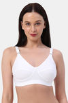 Planetinner Non Padded Non Wired Everday Wear Full Coverage Bra - White — thumbnail 1