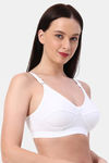 Planetinner Non Padded Non Wired Everday Wear Full Coverage Bra - White — thumbnail 4