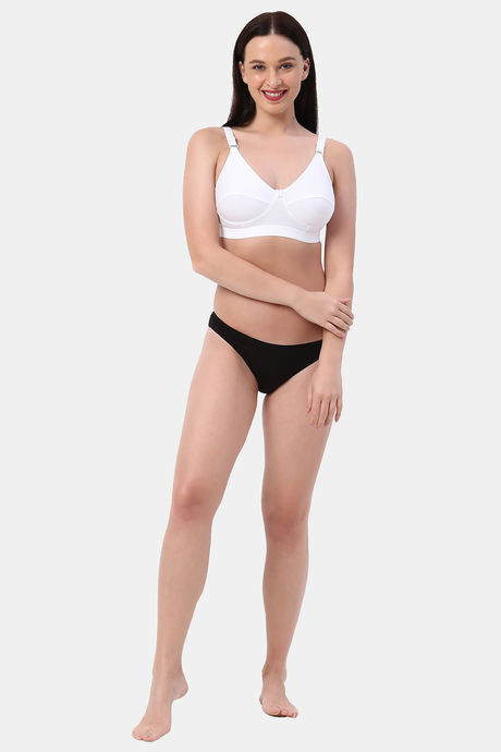 Planetinner Non Padded Non Wired Everday Wear Full Coverage Bra - White — image 7