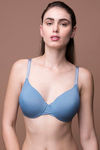 Zivame Glitter Straps Radiance Smooth Padded Wired T-Shirt Bra- Blue Grey — thumbnail 5