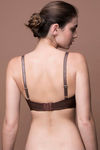 Zivame Glitter Straps Radiance Smooth Padded Wired T-Shirt Bra- Mocha Brown — thumbnail 3
