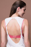 Zivame Glitter Straps Radiance Smooth Padded Wired T-Shirt Bra- Coral — thumbnail 2