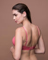 Zivame Glitter Straps Radiance Smooth Padded Wired T-Shirt Bra- Coral — thumbnail 4