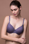 Zivame Glitter Straps Radiance Smooth Padded Wired T-Shirt Bra- Violet — thumbnail 4