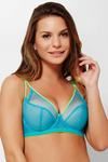 Zivame True Curv Double Layered Wired 3/4th Coverage Super Support Bra-Tile Blue — thumbnail 2
