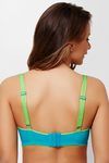Zivame True Curv Double Layered Wired 3/4th Coverage Super Support Bra-Tile Blue — thumbnail 3