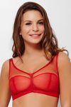 Zivame True Curv Double Layered Non Wired 3/4th Coverage Super Support Bra-Formula One Red — thumbnail 2