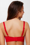 Zivame True Curv Double Layered Non Wired 3/4th Coverage Super Support Bra-Formula One Red — thumbnail 3