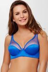 Zivame True Curv Double Layered Wired 3/4th Coverage Super Support Bra-Snorkel Blue — thumbnail 2