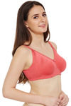 Zivame Made for Moms Non Padded Non Wired 3/4th Coverage Maternity / Nursing Bra-Coral Pink — thumbnail 4