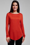 Zivame Aire Slim Fit Breathable Viscose Top-Red — thumbnail 5