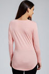 Zivame Aire Slim Fit Polka Dot Foil Print Top- Pink — thumbnail 4