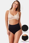 Zivame Medium Control Highwaist Brief-Black — thumbnail 1