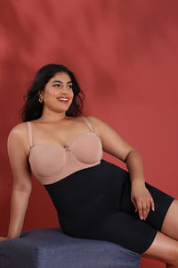 Zivame All day Highwaist Thigh Shaper - Black — thumbnail 11