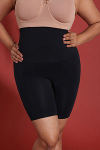 Zivame All day Highwaist Thigh Shaper - Black — thumbnail 12