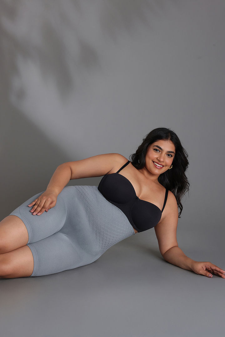 Zivame All day Highwaist Thigh Shaper - Grey — image 6