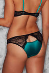 Zivame Sensuous Cut-out Lace Bikini panty - Green — thumbnail 3