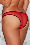 Zivame Sensuous Stain Lace Thong-Red — thumbnail 2