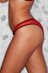 Zivame Sensuous Stain Lace Thong-Red — thumbnail 3