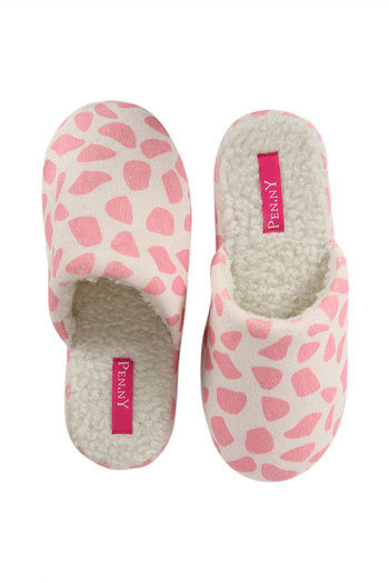 Buy Zivame Spotted Fluffy Home Slip-Ons 