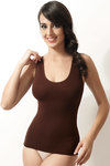 Zivame Medium Control Tummy Shaping Camisole - Coffee — thumbnail 3