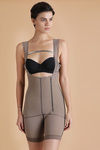 Zivame Post-Surgical Tummy Cinching Medium Control Bodysuit - Brown — thumbnail 5