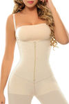 Zivame Thermo Slim Body Sculpting Open Bust Cotton Lined Mid thigh Style Bodysuit - Skin — thumbnail 3