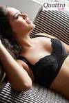 Zivame True Curv Double Layered Non Wired Medium Coverage T-Shirt Bra-Black — thumbnail 1