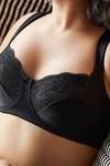 Zivame True Curv Double Layered Non Wired Medium Coverage T-Shirt Bra-Black — thumbnail 2