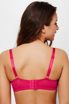 Zivame True Curv Single Layered Wired 3/4th Coverage Minimiser Bra-Bright Rose — thumbnail 2