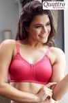 Zivame True Curv Single Layered Non Wired Full Coverage Minimiser Bra-Bright Rose — thumbnail 1