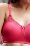 Zivame True Curv Single Layered Non Wired Full Coverage Minimiser Bra-Bright Rose — thumbnail 2