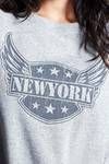 Zivame Embrace Fleece Lined Relax-Fit Sweatshirt With New York Print — thumbnail 4