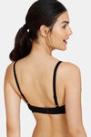 Zivame Padded Non Wired 3/4Th Coverage T-Shirt Bra - Black — thumbnail 2