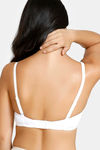 Zivame Padded Non Wired 3/4Th Coverage T-Shirt Bra - White — thumbnail 2