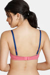 Zivame Push Up Wired Medium Coverage T-Shirt Bra - Coral — thumbnail 2