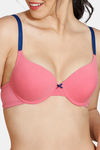 Zivame Push Up Wired Medium Coverage T-Shirt Bra - Coral — thumbnail 4