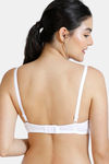 Zivame Push Up Wired Medium Coverage T-Shirt Bra - White — thumbnail 2