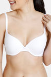 Zivame Push Up Wired Medium Coverage T-Shirt Bra - White — thumbnail 4