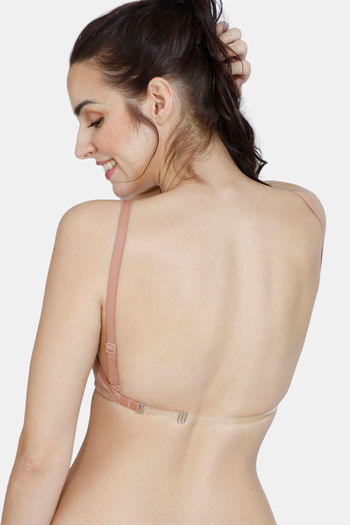 Zivame Double Layered Non Wired Full Coverage Backless Bra-Skin