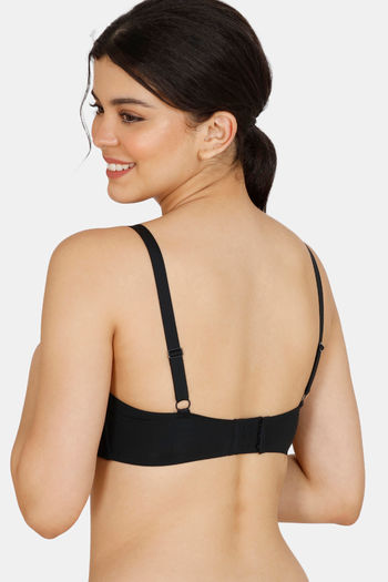 Zivame Women's Non-Padded Wire-Free T-Shirt Bra - Orange, 36B (Smooth Molded Cups)