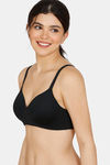 Zivame Wonderwire Padded 3/4Th Coverage T-Shirt Bra - Black — thumbnail 3