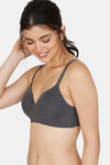 Zivame Wonderwire Padded 3/4Th Coverage T-Shirt Bra - Grey — thumbnail 3