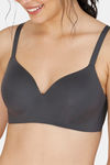 Zivame Wonderwire Padded 3/4Th Coverage T-Shirt Bra - Grey — thumbnail 4