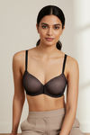 Zivame Padded Non Wired 3/4Th Coverage T-Shirt Bra - Black — thumbnail 3