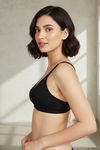 Zivame Laminated Cup Non Wired Full Coverage T-Shirt Bra - Black — thumbnail 5