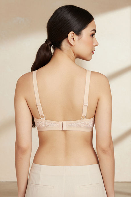 Zivame Laminated Cup Non Wired Full Coverage T-Shirt Bra - Skin — image 4