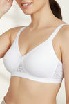 Zivame Laminated Cup Non Wired Full Coverage T-Shirt Bra - White — thumbnail 6